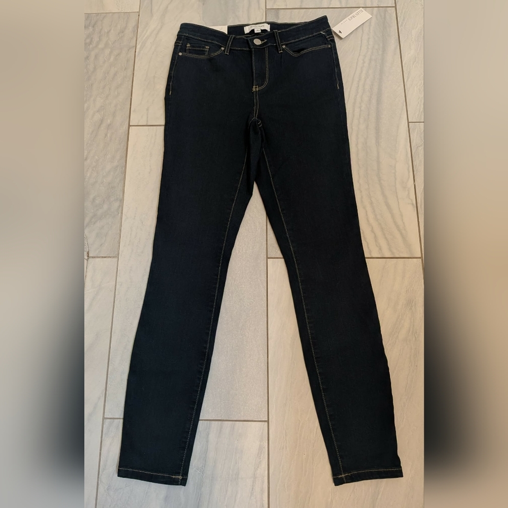 Ellen Tracy Denim Refined Mid-Rise Skinny Jeans Size 2